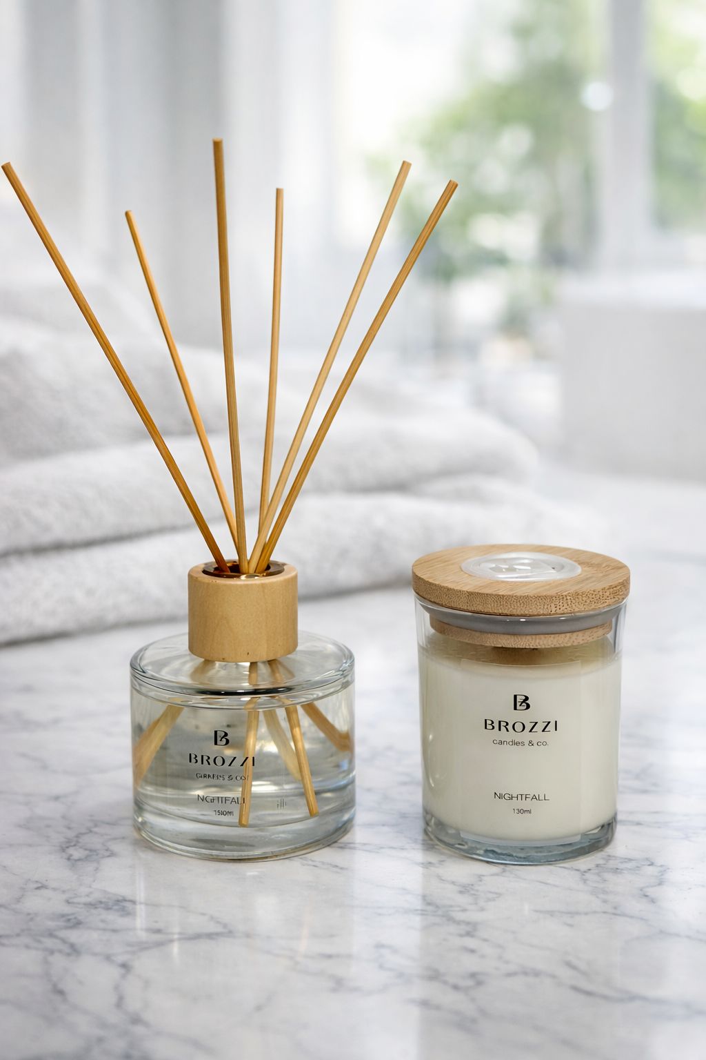 Duo Home Care – Slow Morning| Scented Candle & Reed Diffuser Set